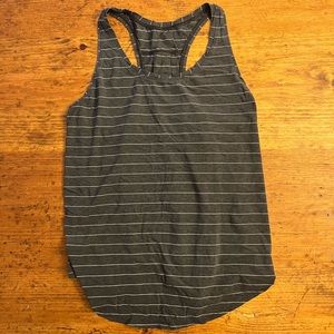 Lululemon women’s tank, size 12. Gray striped.